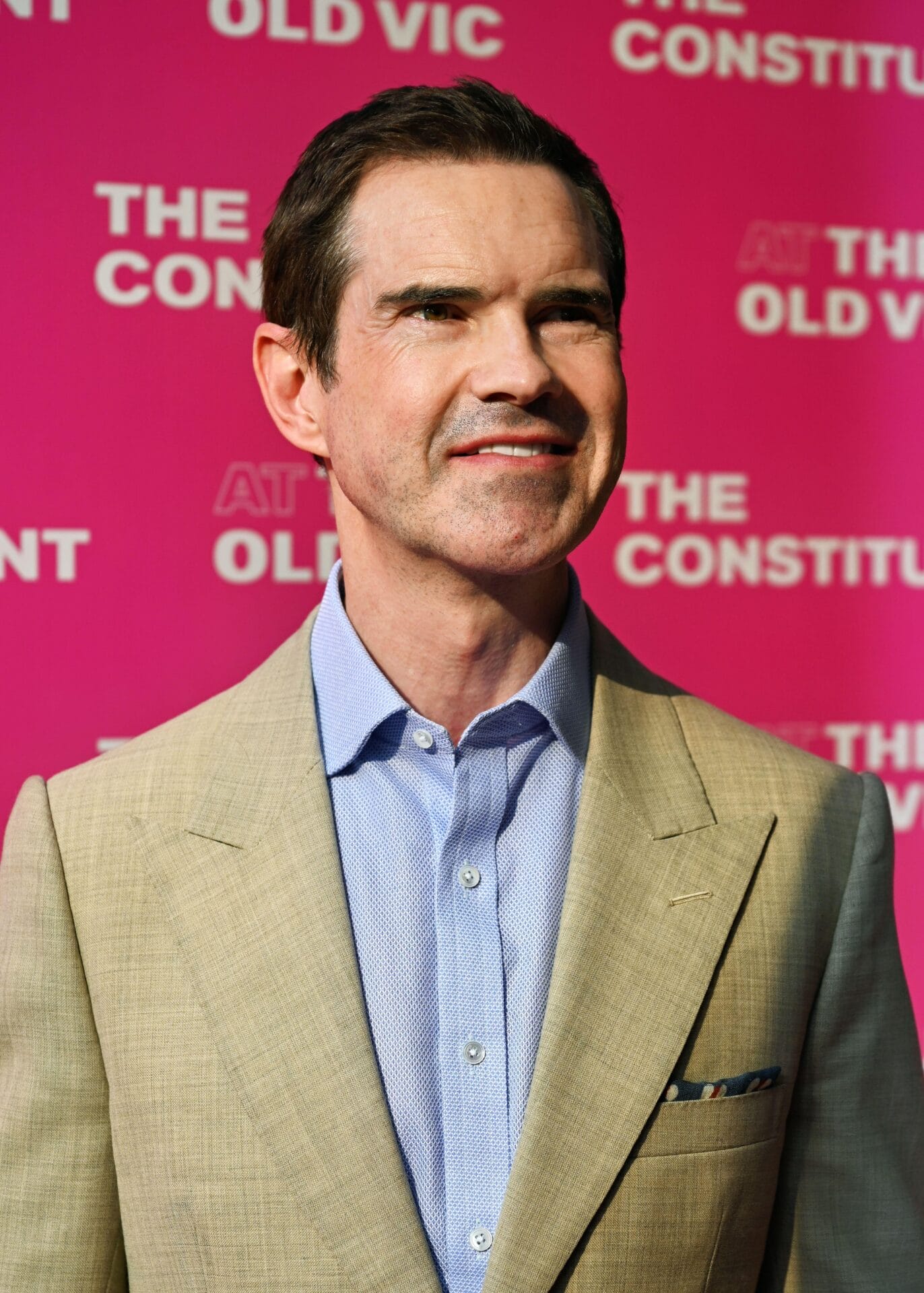 jimmy carr after having hair transplant