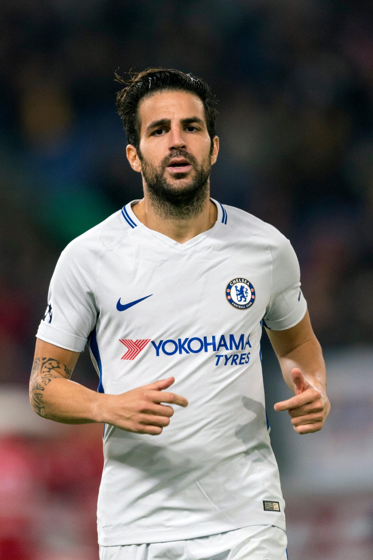 cesc fabregas with full hairline while playing at chelsea