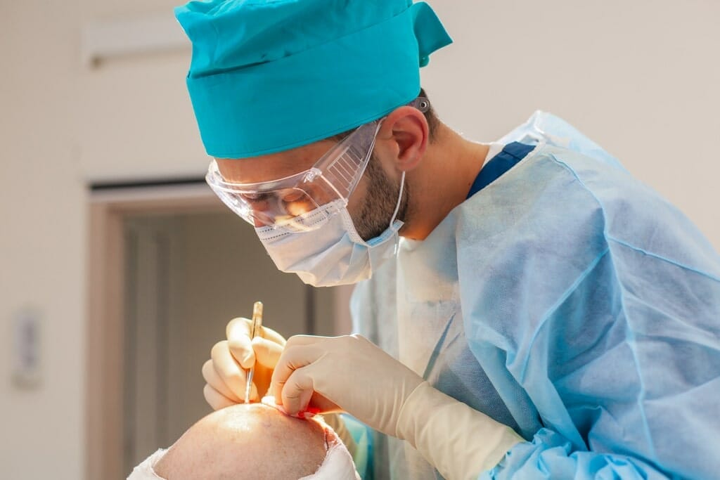DHI hair transplant surgery