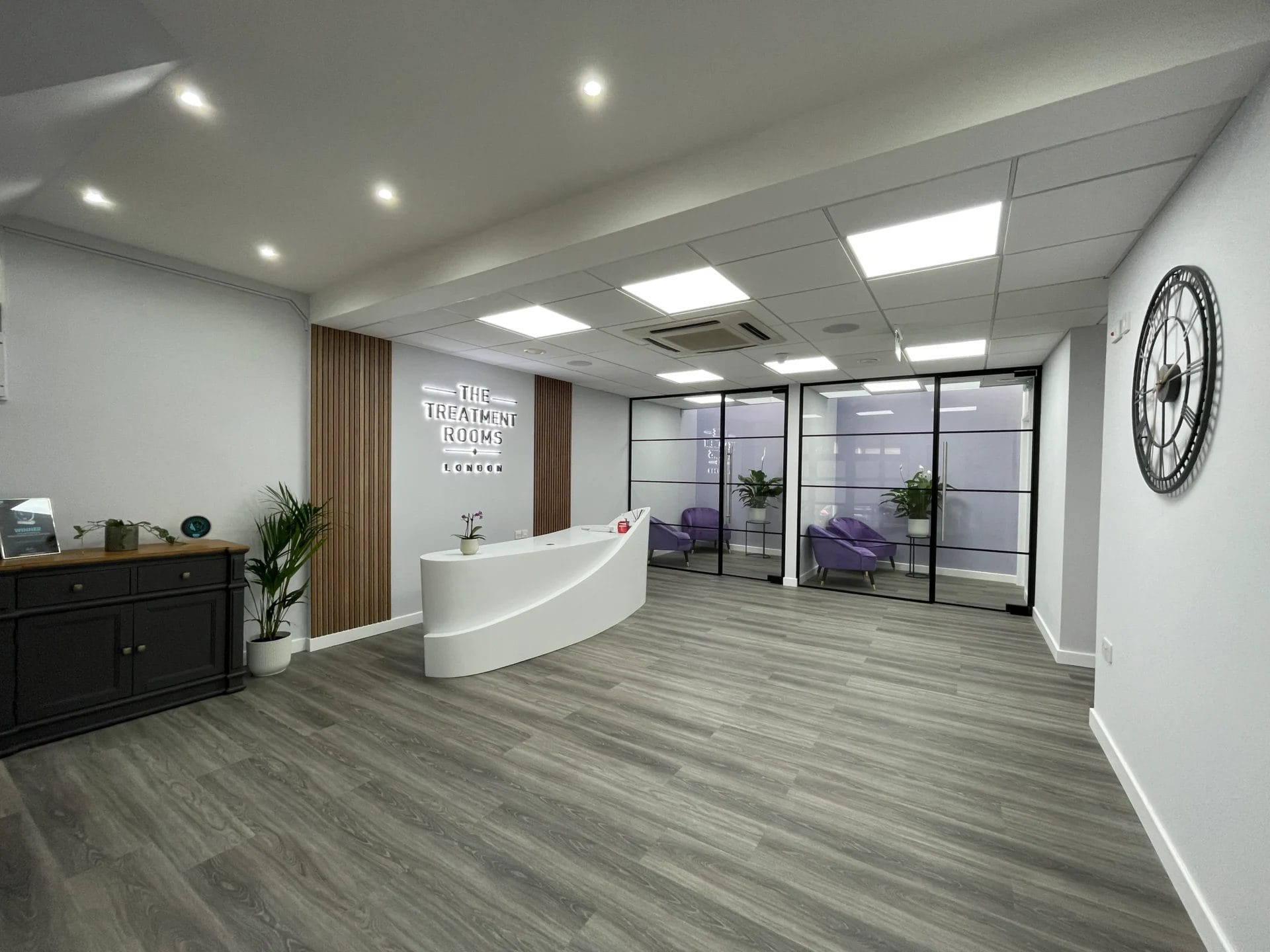 VIP hair transplant private waiting area