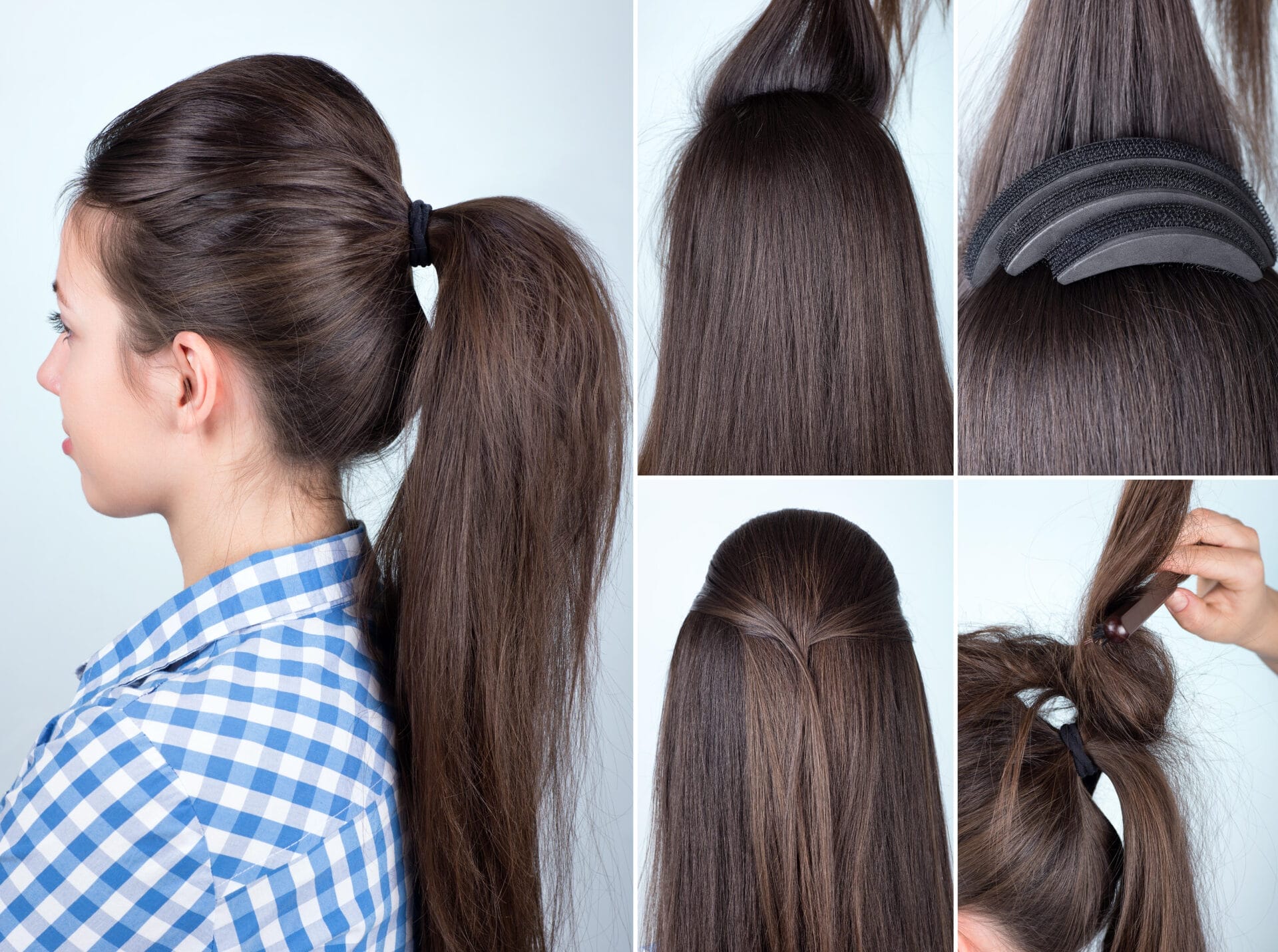 bouffant ponytail to hide female pattern baldness